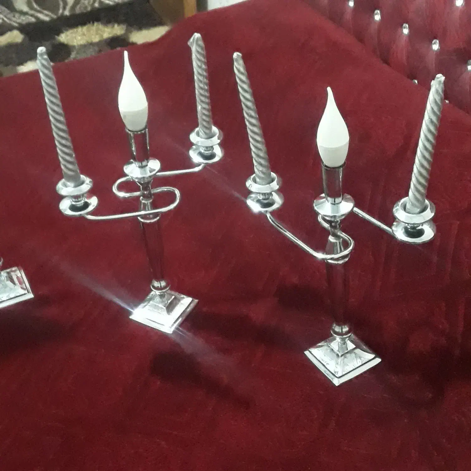 آئینه و شمعدان طرح استیل|آینه|اردبیل, |دیوار