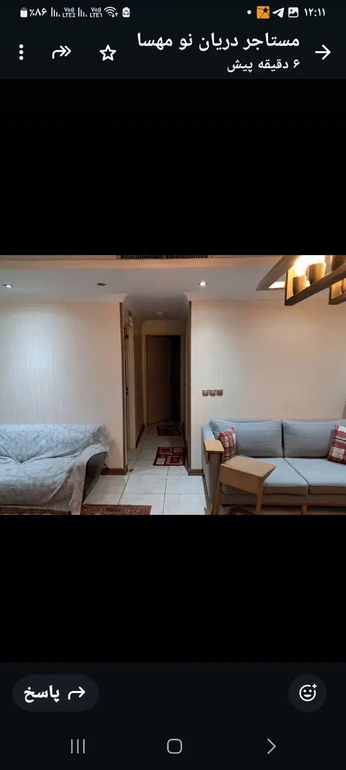 ۹۰متر دوخوابه دریان نو خ نهم با کلیه امکانات|اجارهٔ آپارتمان|تهران, دریاننو|دیوار