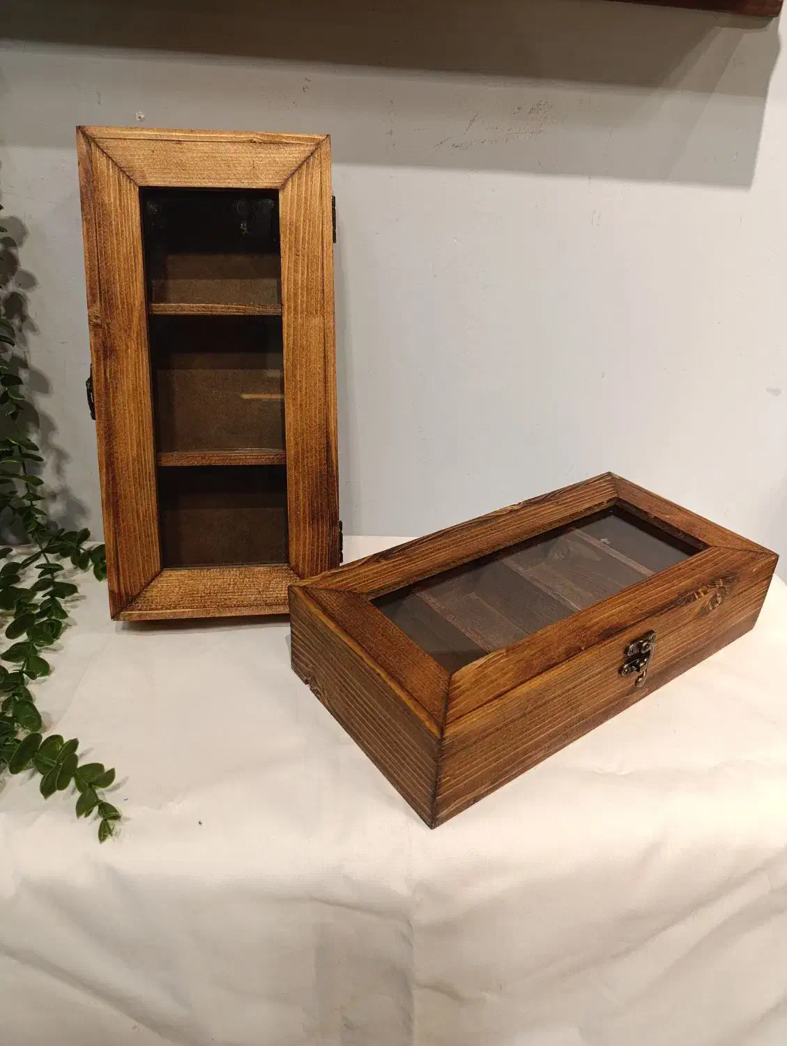 جعبه تی بک چوبی|ظروف سرو و پذیرایی|قم, صفائیه|دیوار