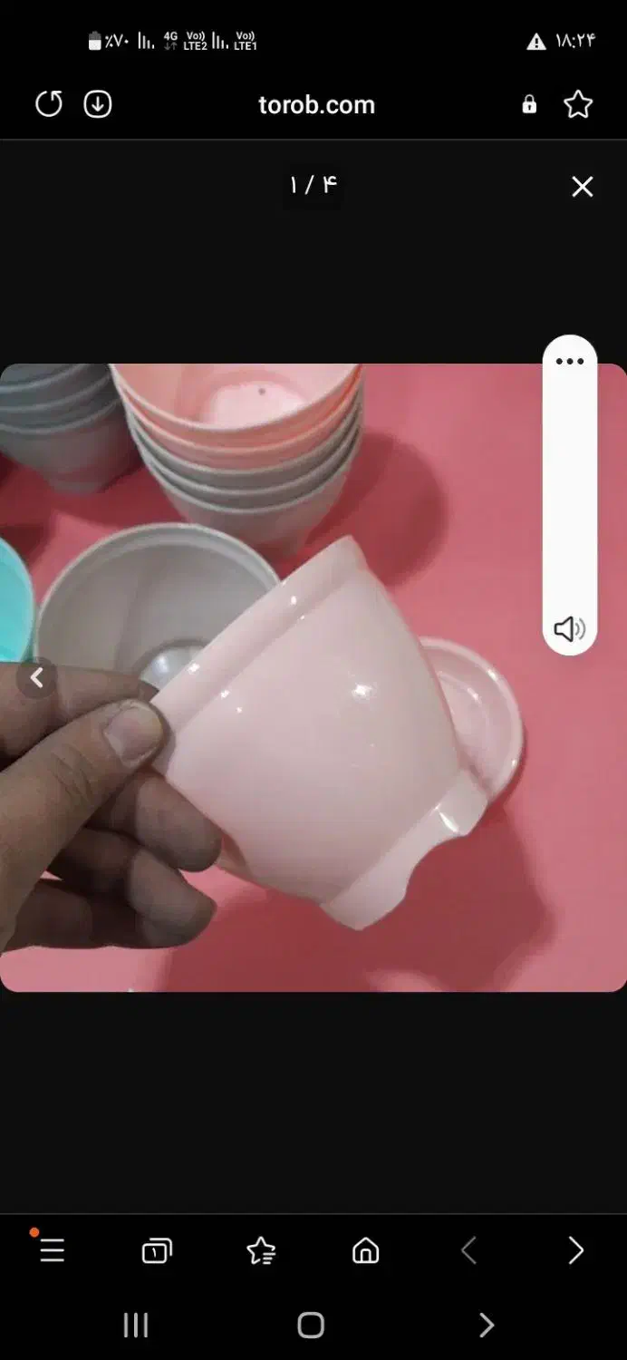 گلدان پلاستیکی ستیکی|صنایع دستی و سایر لوازم تزئینی|رباط‌کریم, رباط‌کریم|دیوار