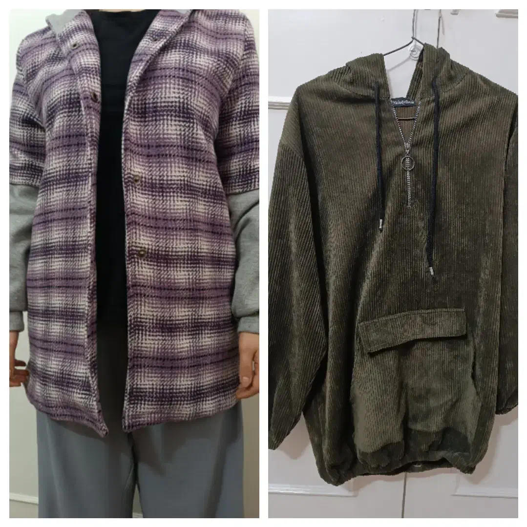 پالتو آستر کشی کلاه دار گرم سویشرت زیپ دار کبریتی|لباس|مشهد, کلاهدوز|دیوار