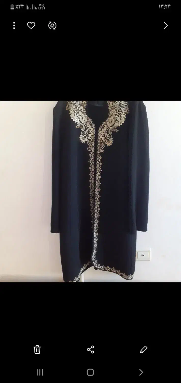 مانتو کرپ اصلی سایزز۴۶ ۴۸ وپارچه کرپ جگری|لباس|ایلام, |دیوار