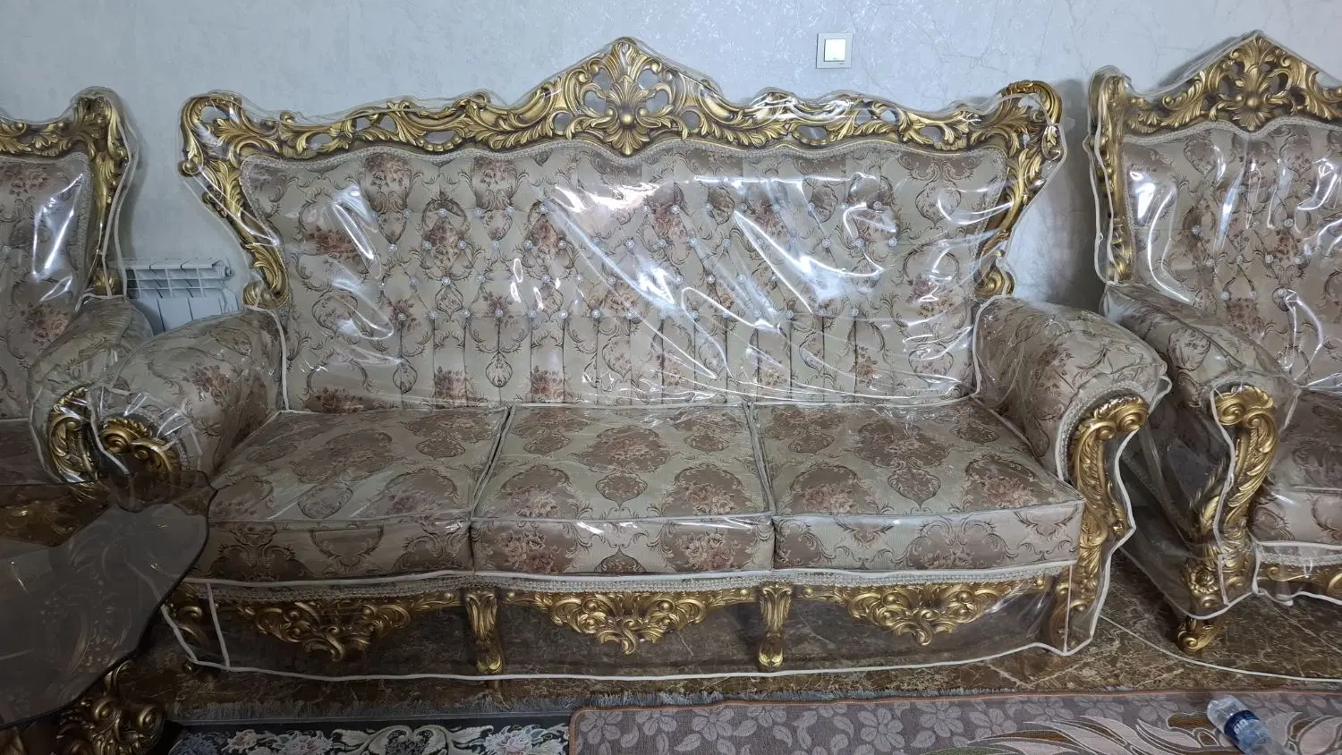 مبل سلطنتی ۹نفره چوب راش|مبلمان خانگی و میز عسلی|تهران, اقدسیه (شهرری)|دیوار