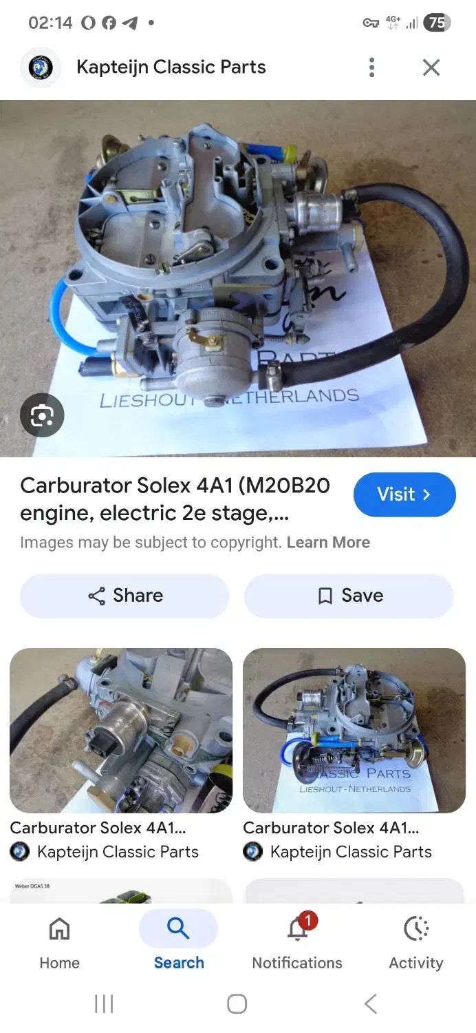 کاربراتورsolexمناسب بنز۲۸۰وبی ام و۳۰۰۰|قطعات یدکی و لوازم جانبی|تهران, تجریش|دیوار