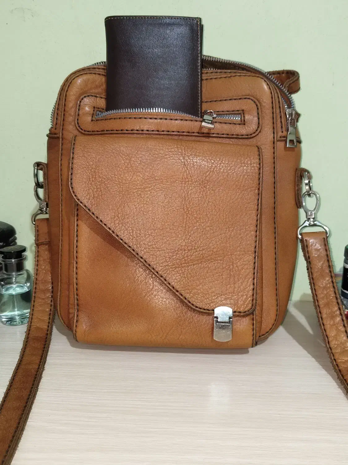 کیف شانی ، دوشی ، کیف پول چرم اصل|کیف، کفش، کمربند|کرمانشاه, |دیوار