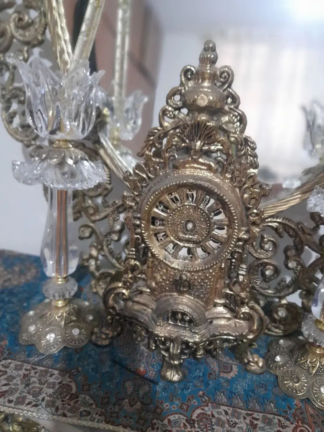 ایینه شمعدان برنز|صنایع دستی و سایر لوازم تزئینی|فردیس, فرامرزیه|دیوار