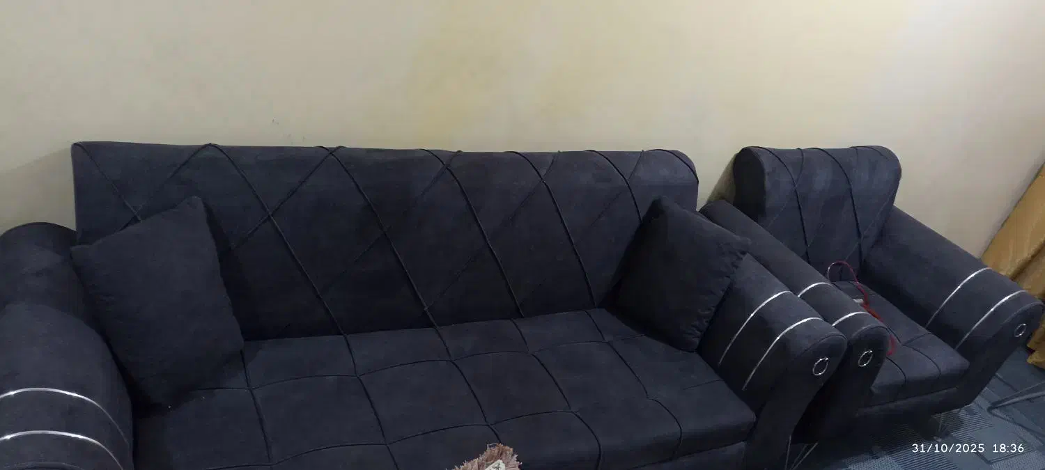 مبلمان هفت نفره در حد نو|مبلمان خانگی و میز عسلی|بندر کنگان, |دیوار