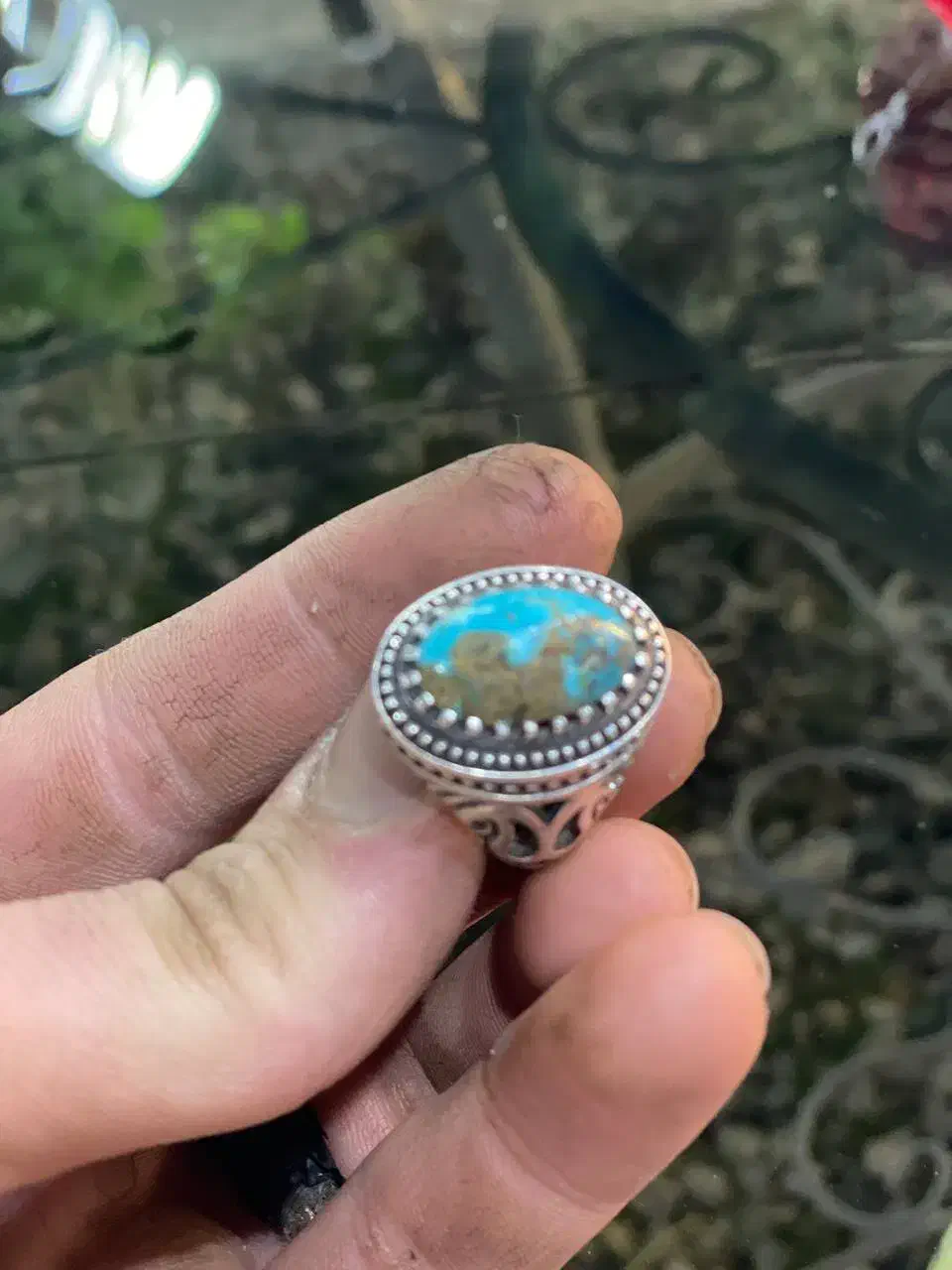 انگشتر فیروزه|زیورآلات و اکسسوری|همدان, |دیوار