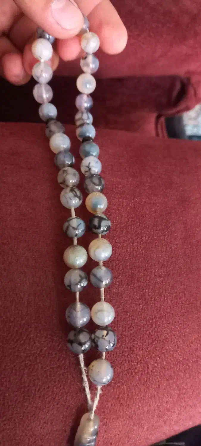 تسبیح عقیق شجری|کلکسیون اشیاء عتیقه|ملکان, |دیوار