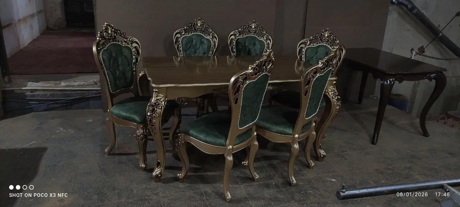 میز غذاخوری طرح رز|میز و صندلی غذاخوری|تبریز, |دیوار