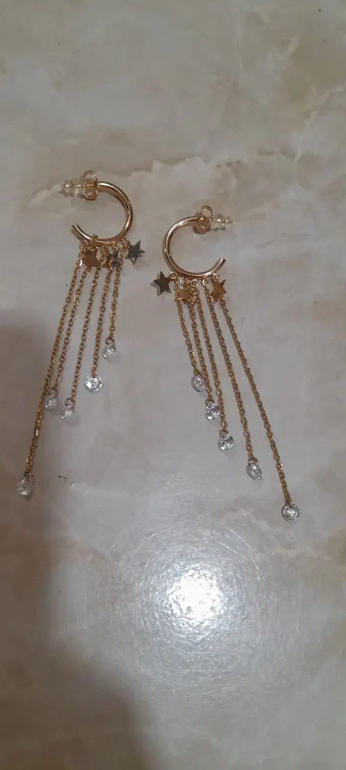 گوشواره آویزدار ستاره ای ژوپینگ اصل|بدلیجات|اسلامشهر, مظفریه|دیوار