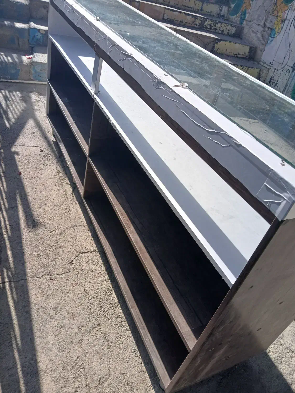 ویترین 2متر ام دی اف اصلی سالم|بوفه، ویترین، کنسول|سردشت, |دیوار