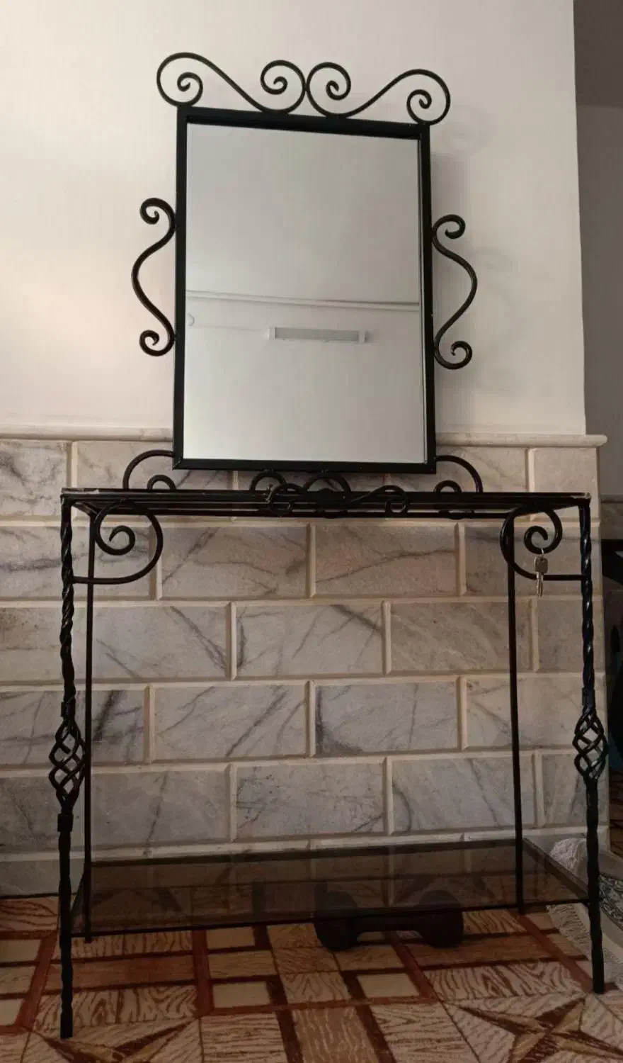 آیینه قدی فرفورژه سالم|آینه|بجنورد, |دیوار