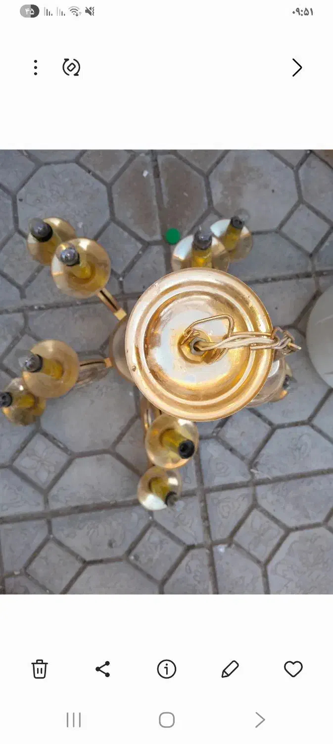 لوستر ۱۰ شاخه|لوستر و چراغ آویز|شاهرود, |دیوار