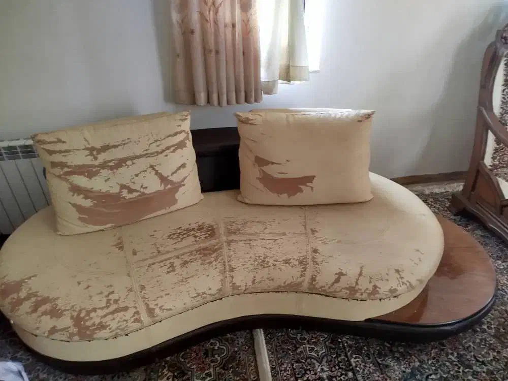 فروش مبل ۷نفره با شزلون|مبلمان خانگی و میز عسلی|بم, |دیوار
