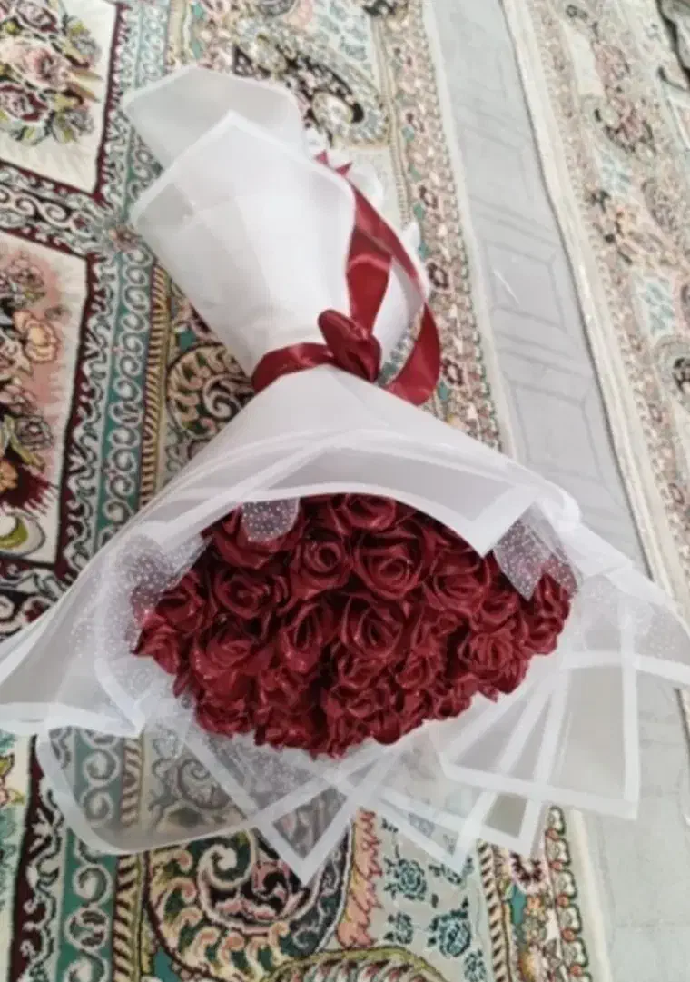 دسته گل ربانی رز|گل مصنوعی|شیروان (خراسان), |دیوار