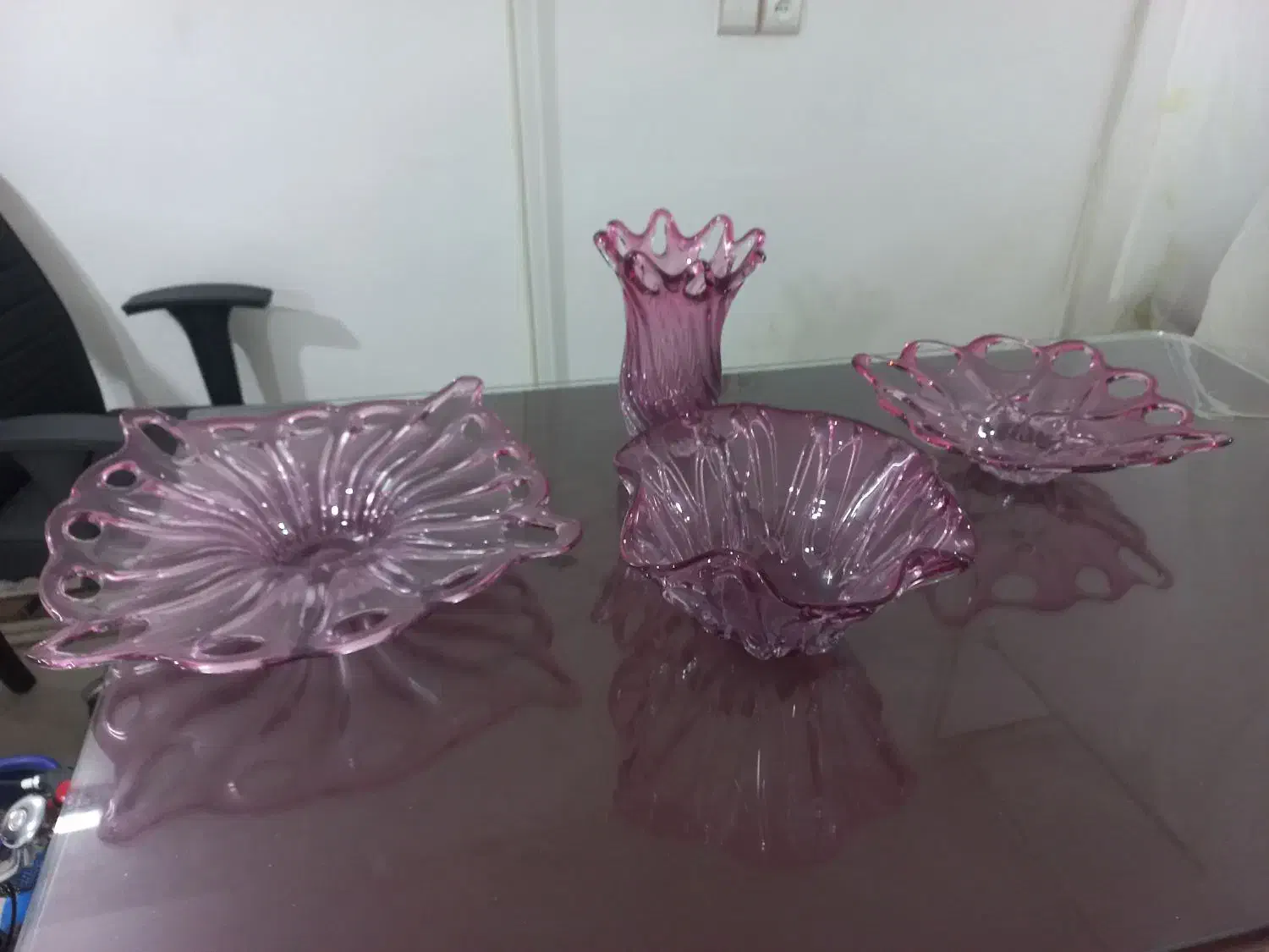 کریستال مدوز صورتی|ظروف سرو و پذیرایی|کرج, حصارک پایین|دیوار