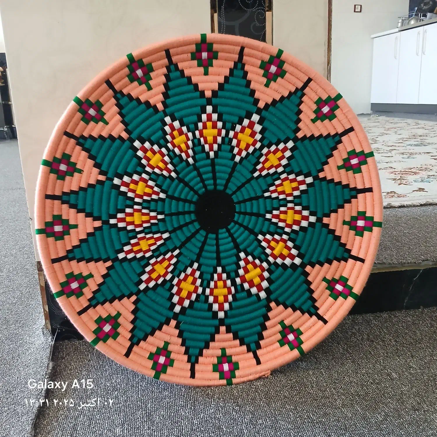 طبق دست بافت|صنایع دستی و سایر لوازم تزئینی|آبدانان, |دیوار