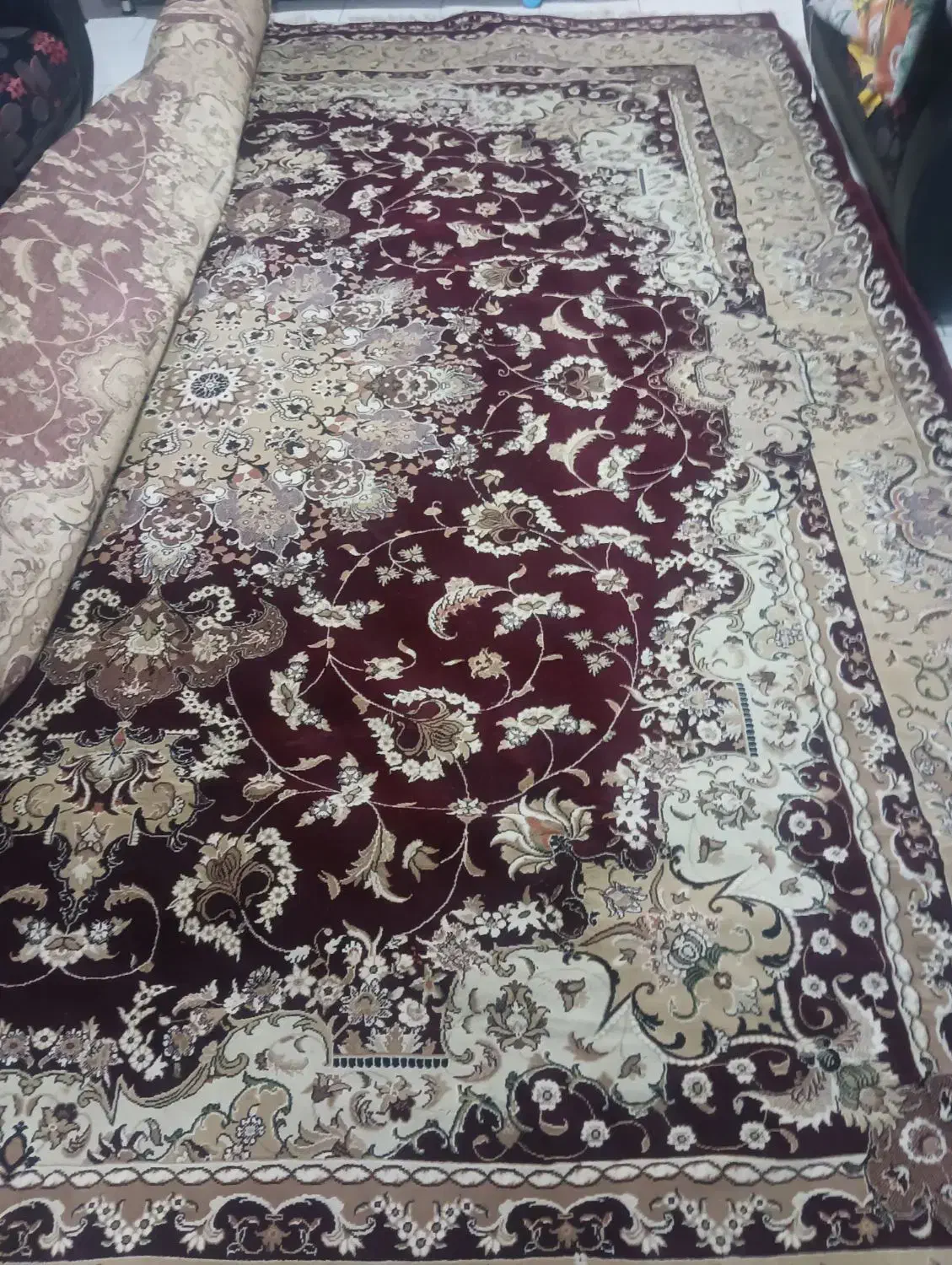 فرش۱۲متری صادراتی در حد نو|فرش|ساری, |دیوار