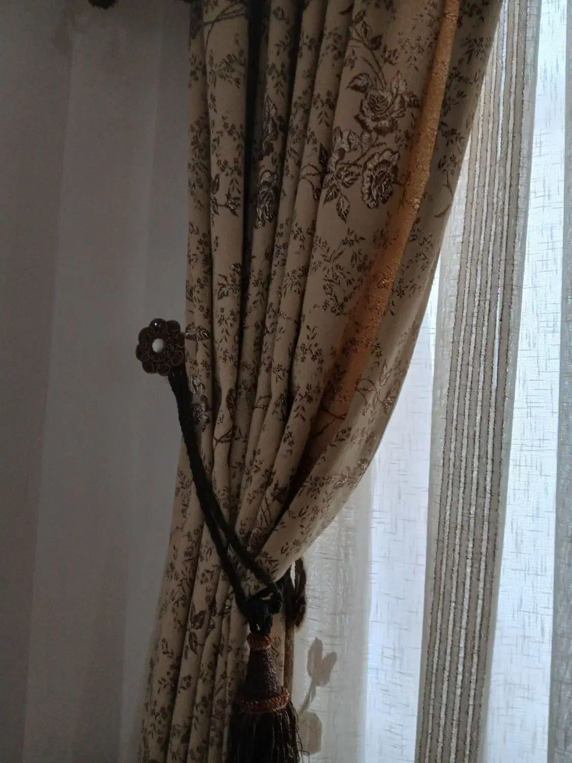 پرده حریر|پرده، رانر، رومیزی|یزد, |دیوار