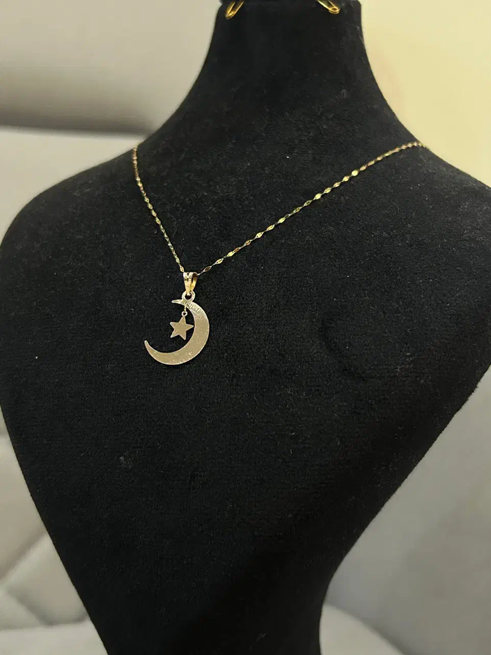 پلاک ماه و ستاره طلا گردنبند طلا زنجیر طلا|جواهرات|تهران, فلسطین (میدان انقلاب)|دیوار