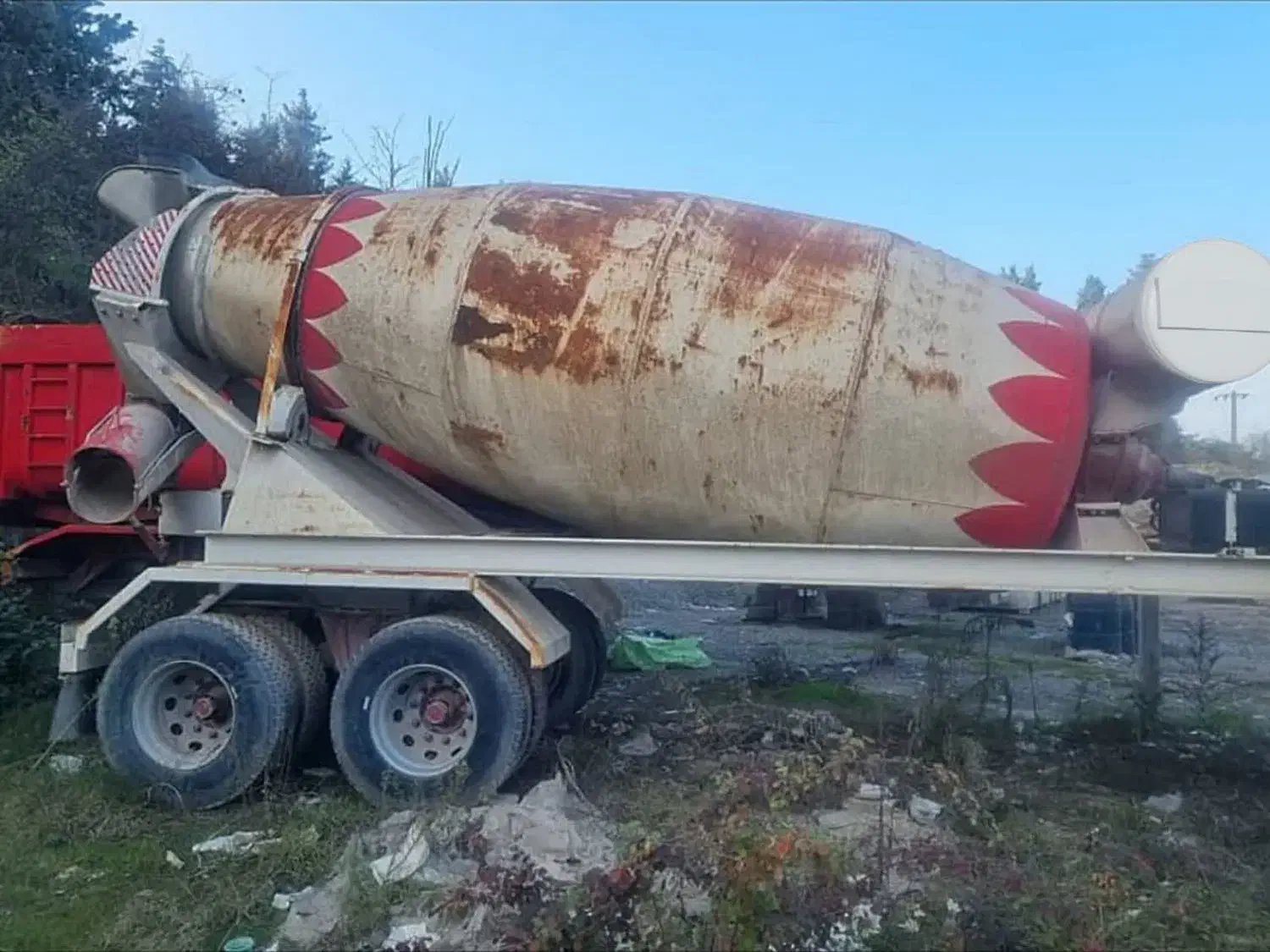 تراک میکسر تریلر میکسر بدون کارکرد|خودرو سنگین|رباط‌کریم, رباط‌کریم|دیوار