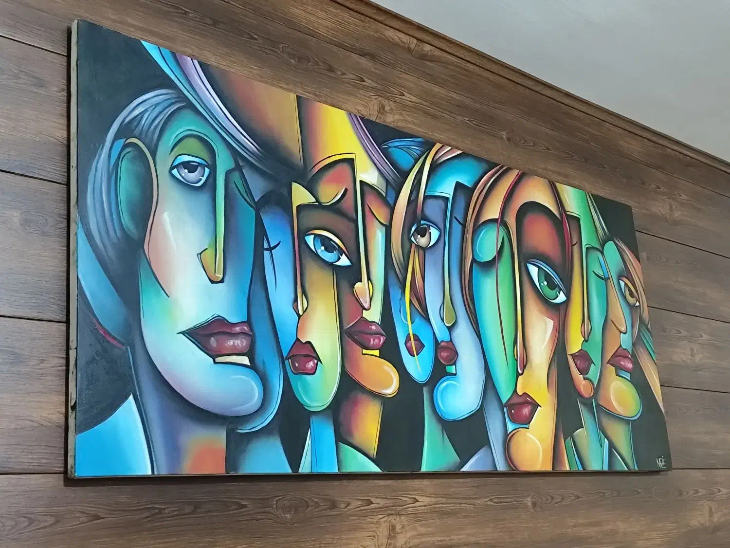 تابلو نقاشی رنگ روغن چهره ها|تابلو، نقاشی، عکس|شاهین‌شهر, شهرک پردیس|دیوار