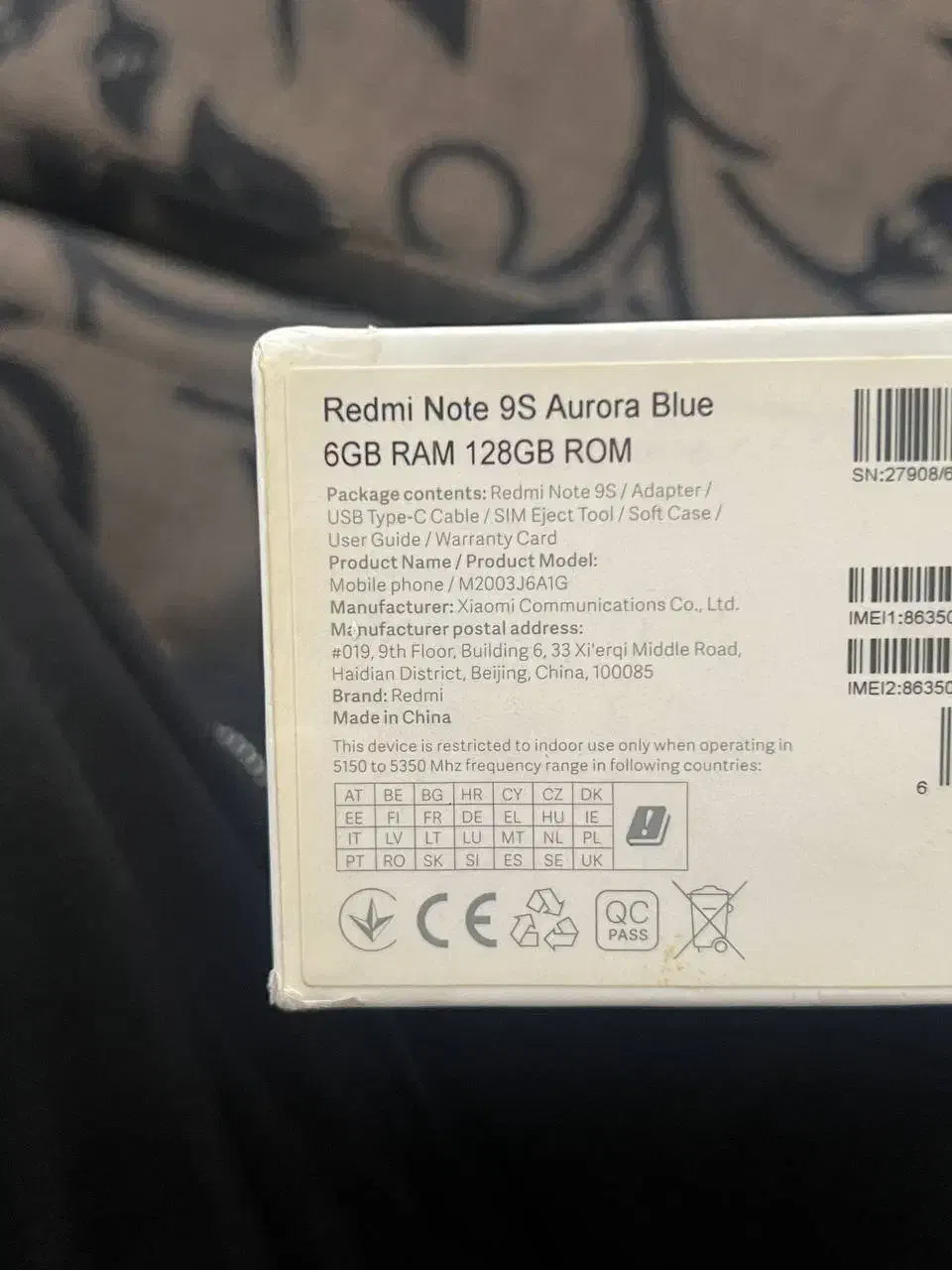 گوشی ردمی نوت ۹s نو نو|موبایل|چوار, |دیوار