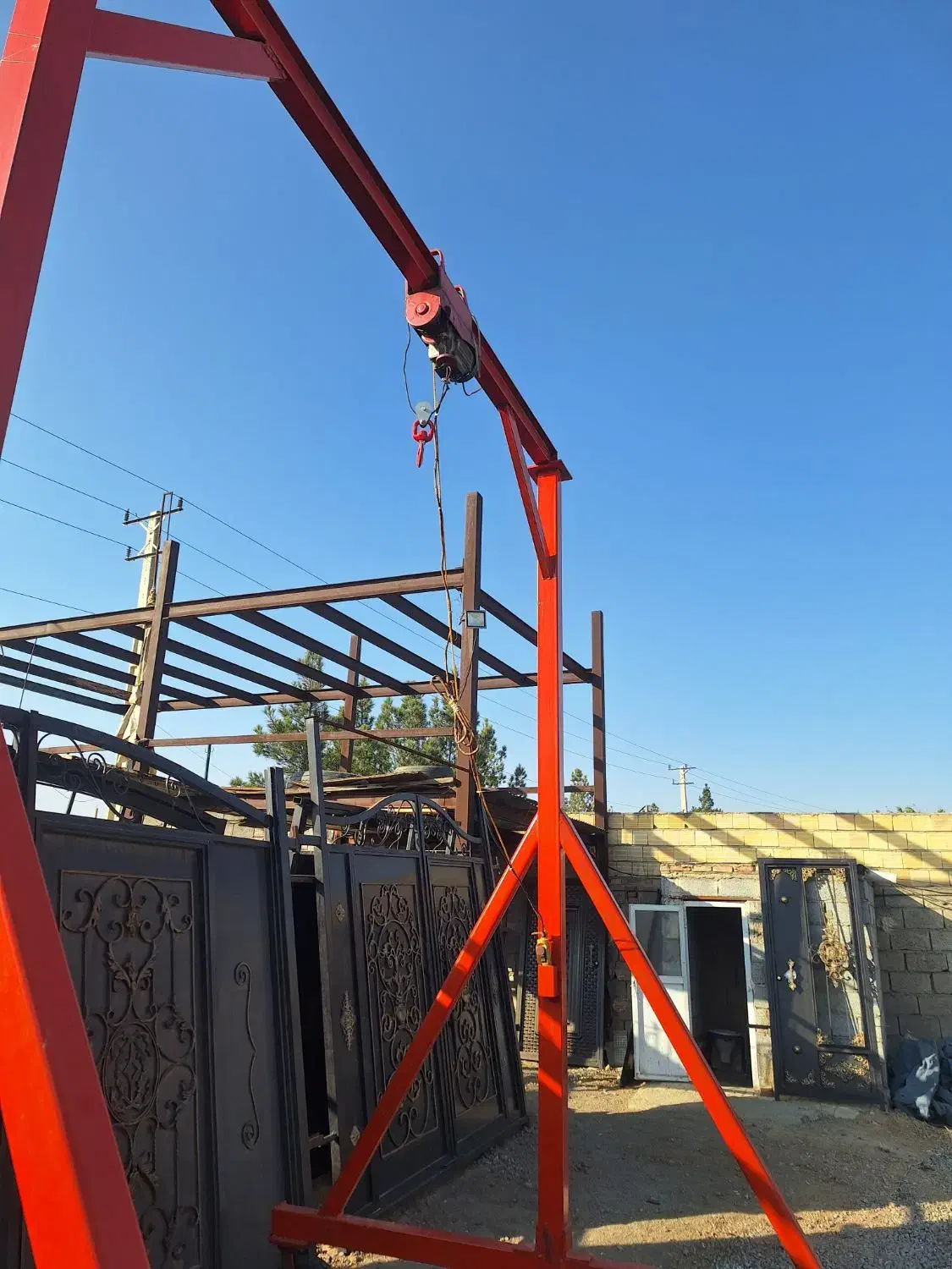 جرثقیل دروازه ای متحرک برقی|ابزارآلات|صوفیان, |دیوار