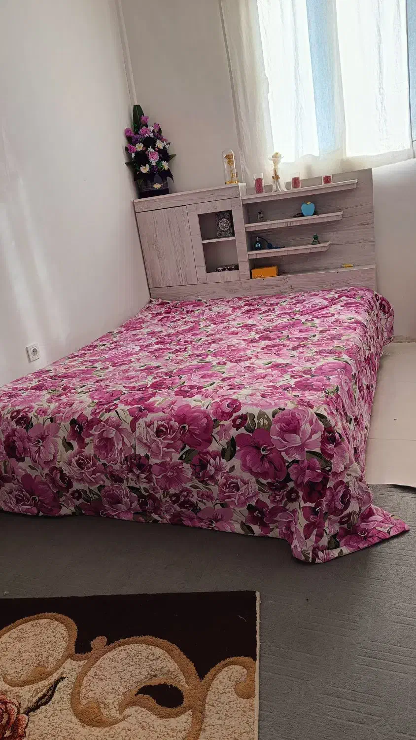 تخت دونفره باروتختی|تخت و سرویس خواب|گلبهار, شهر جدید گلبهار|دیوار