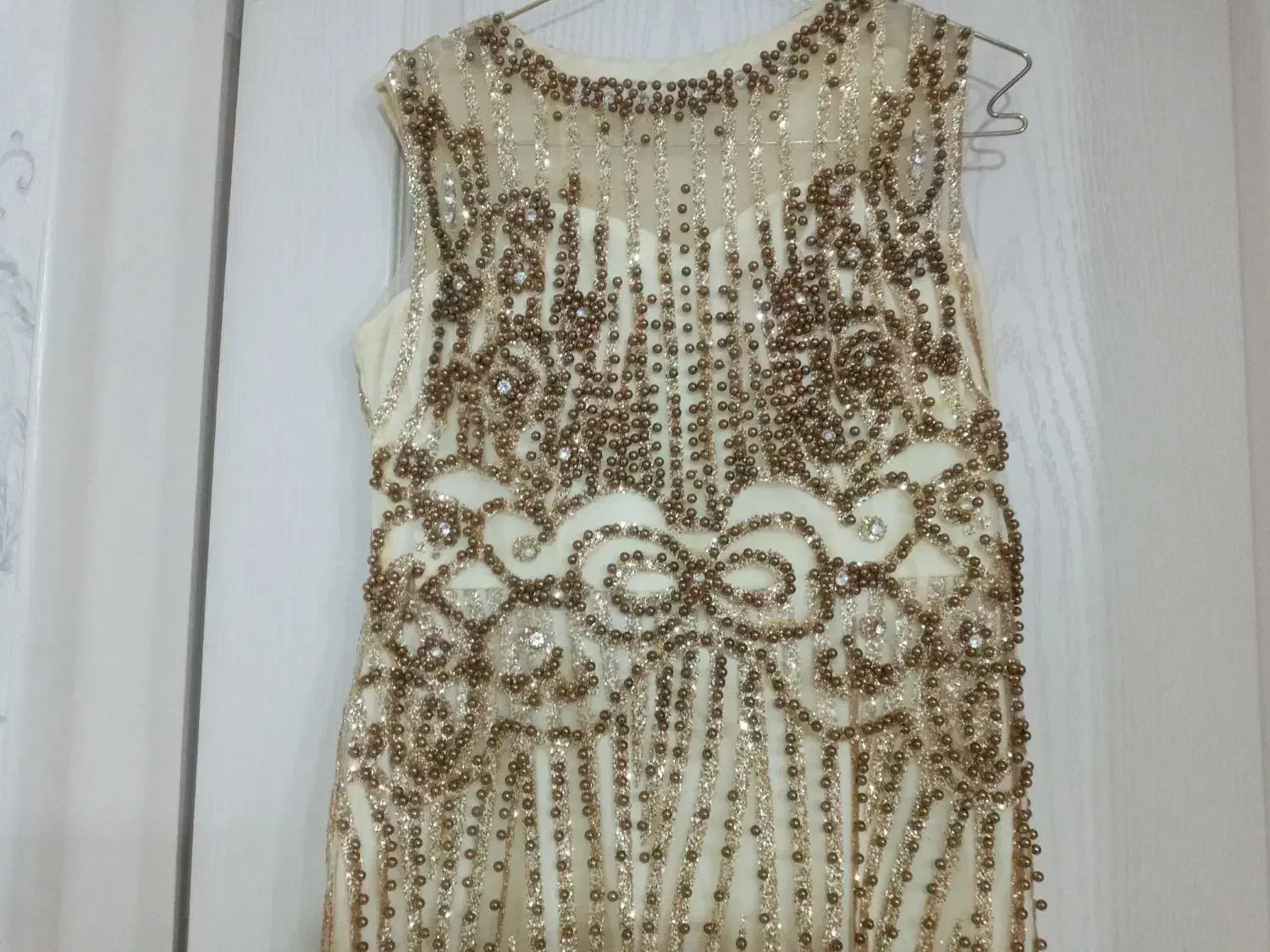 لباس مجلسی شاین طلایی نو|لباس|ری, ظهیرآباد|دیوار