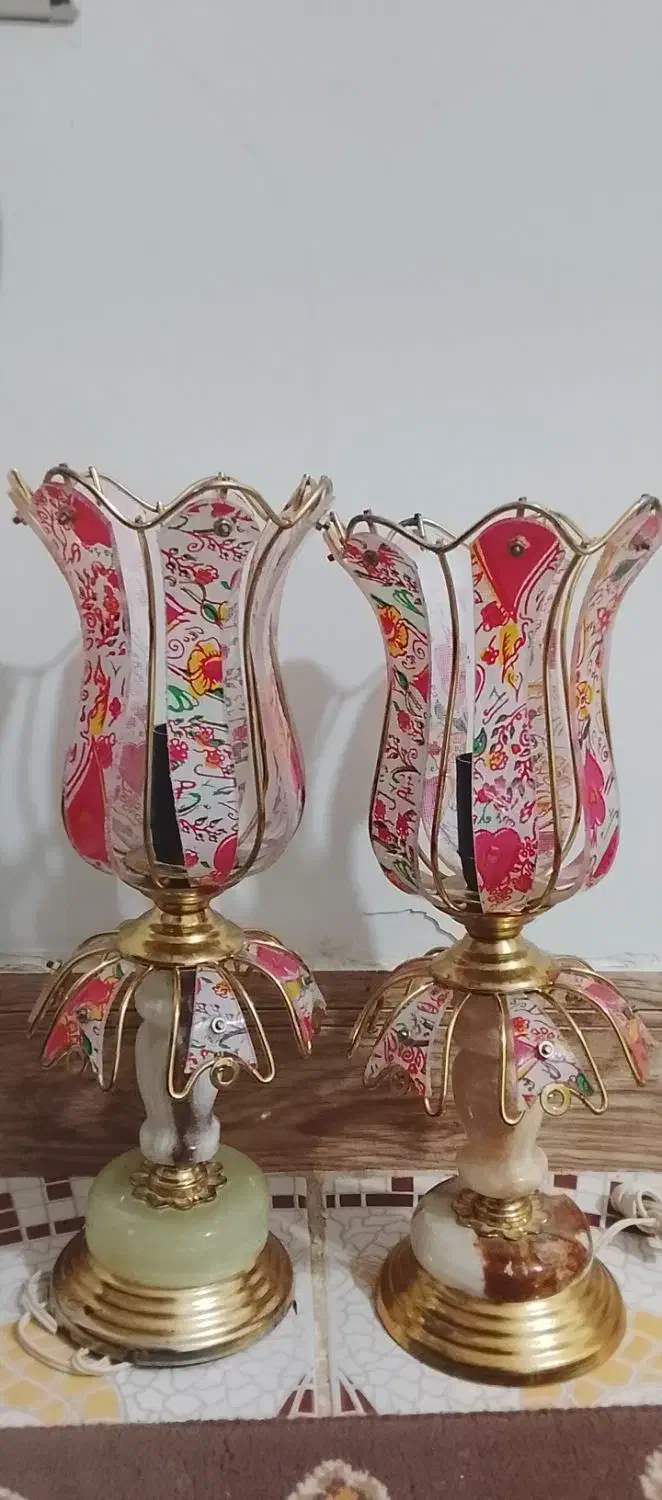 چراغ شمعدانی|چراغ خواب و آباژور|فاروج, |دیوار