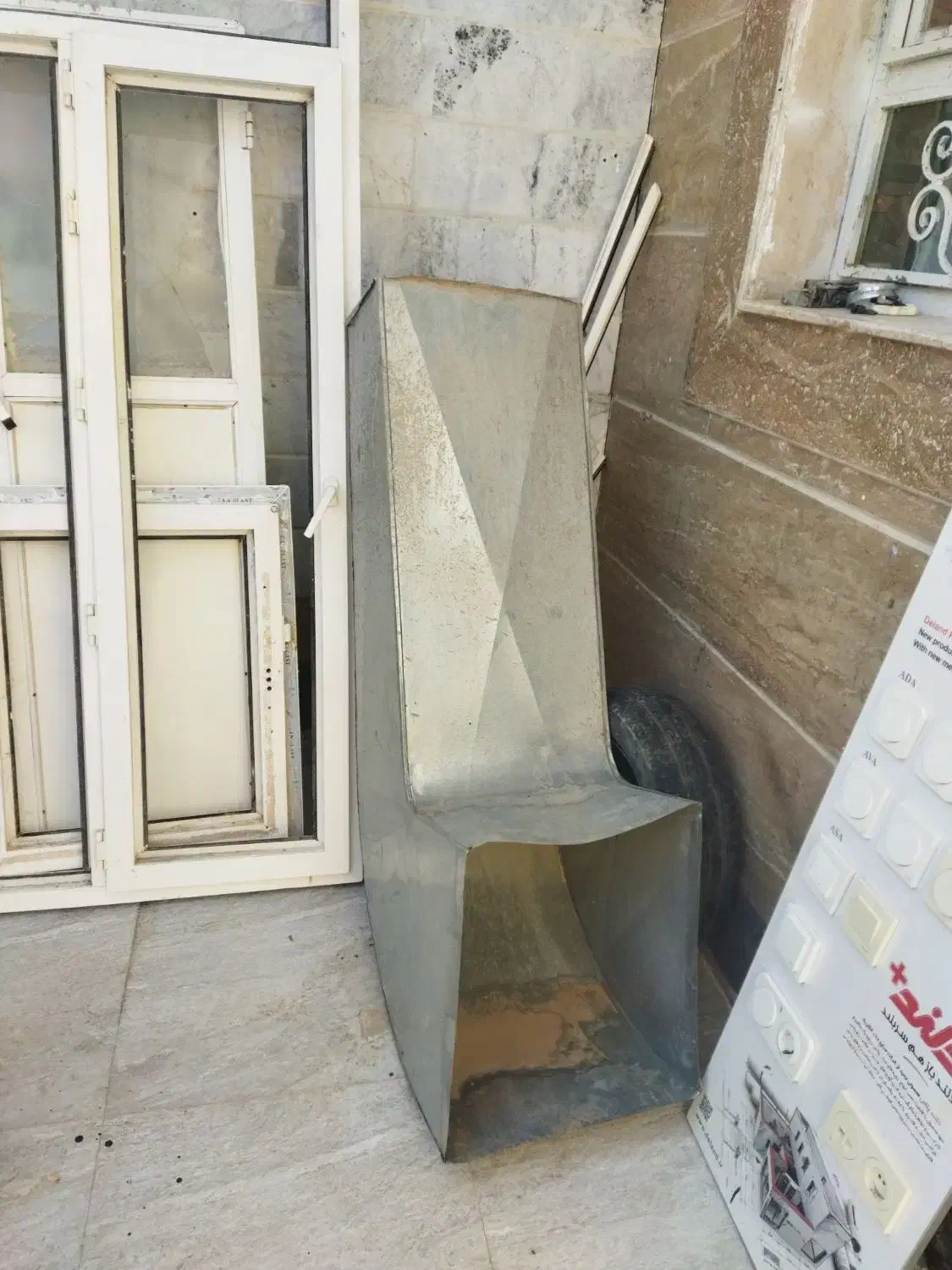 پنجره دو جدار ودرب سرویس|مصالح و تجهیزات ساختمان|اسفراین, |دیوار