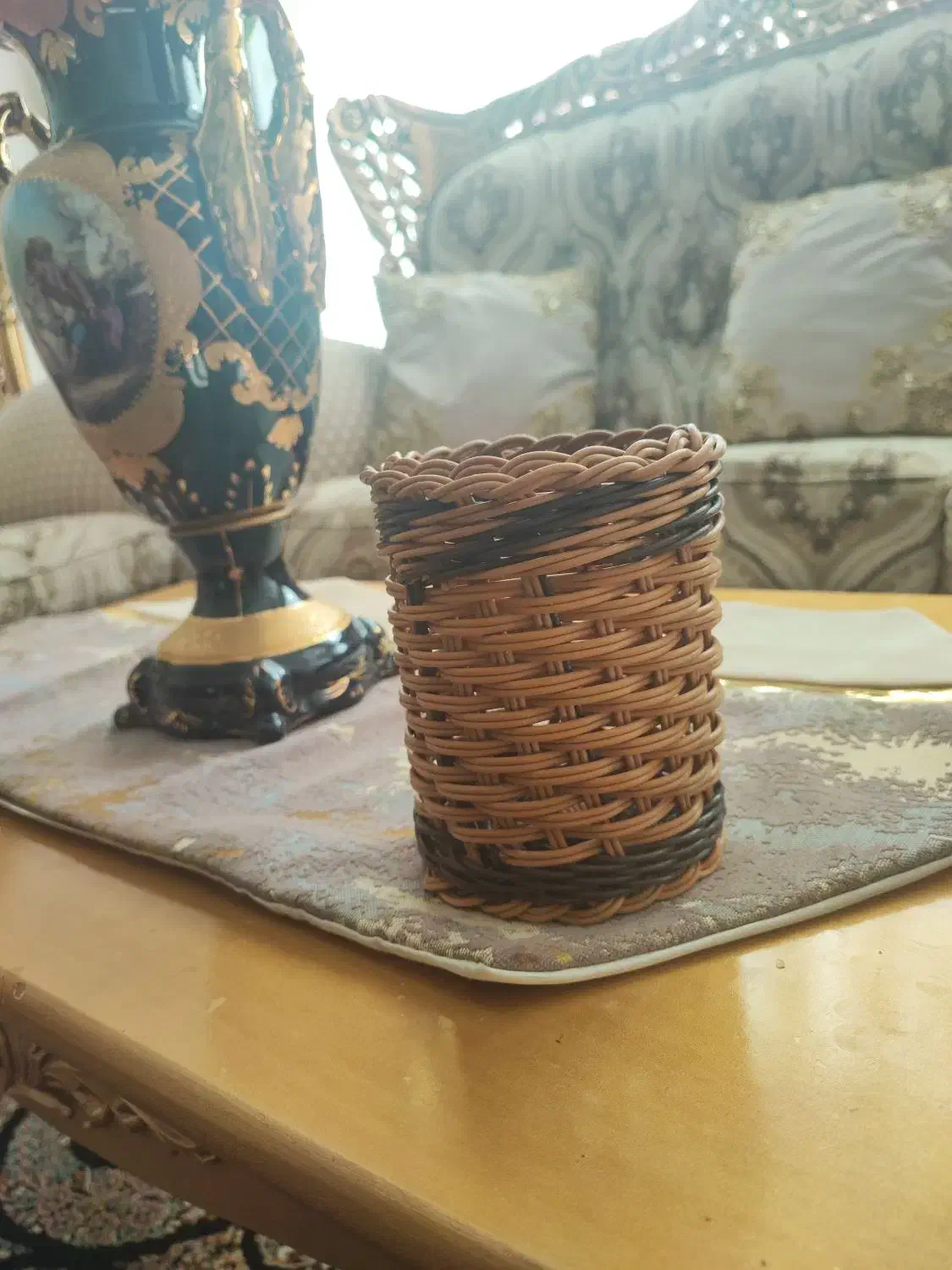 جاقاشقی ارغوان بافی|آب‌چکان و نظم‌دهنده ظروف|کرمانشاه, |دیوار