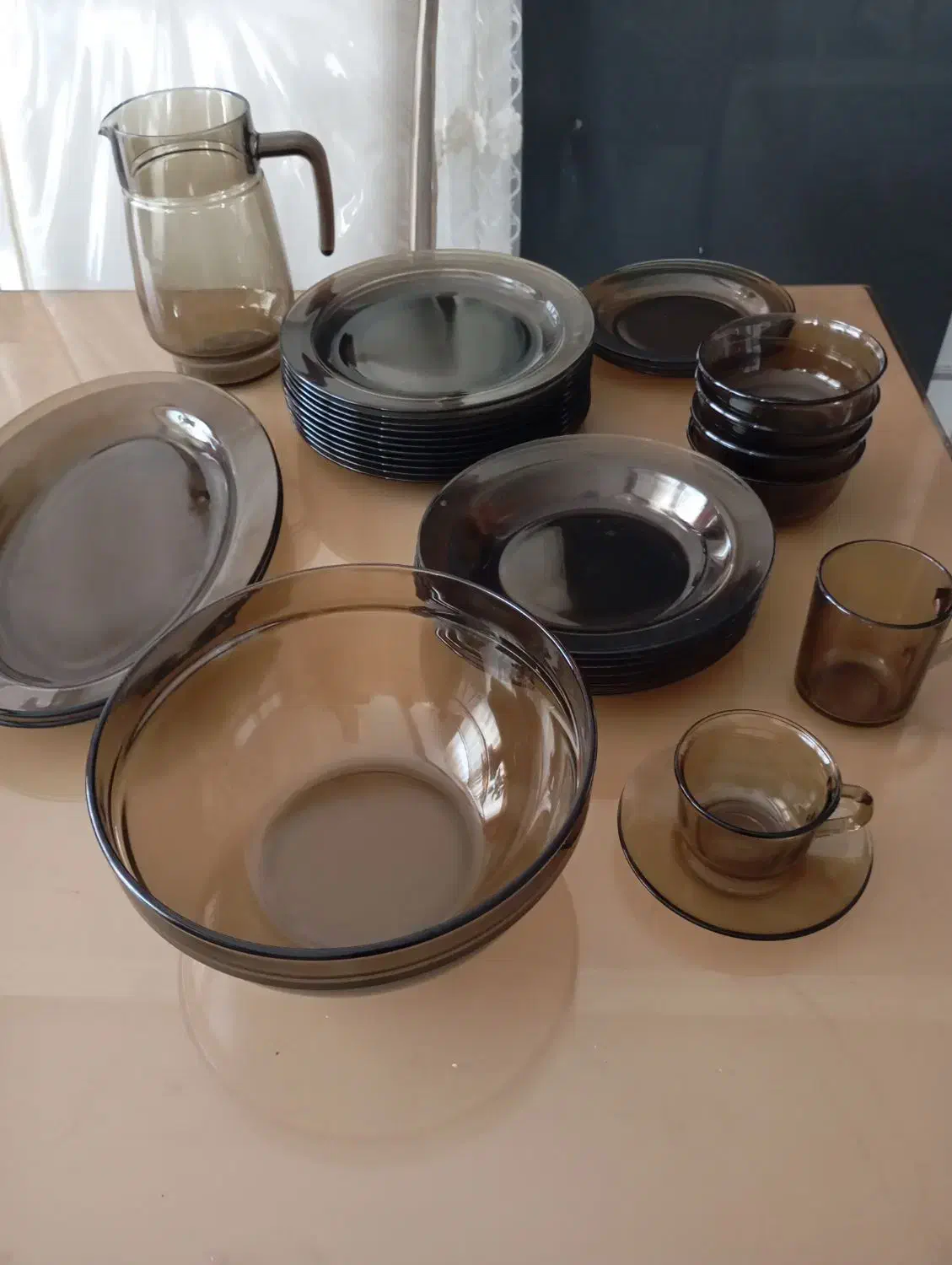 سرویس ارکوروک دودی|ظروف سرو و پذیرایی|گرمدره, |دیوار