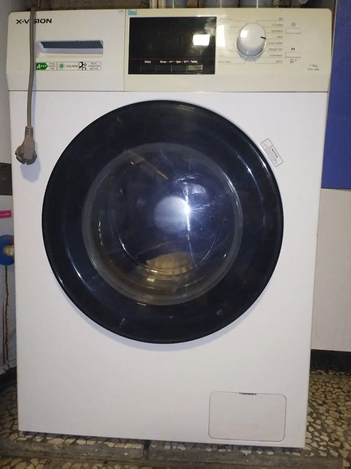 لباسشویی ایکس ویژن سفید|ماشین لباسشویی و خشک‌کن لباس|گنبد کاووس, |دیوار