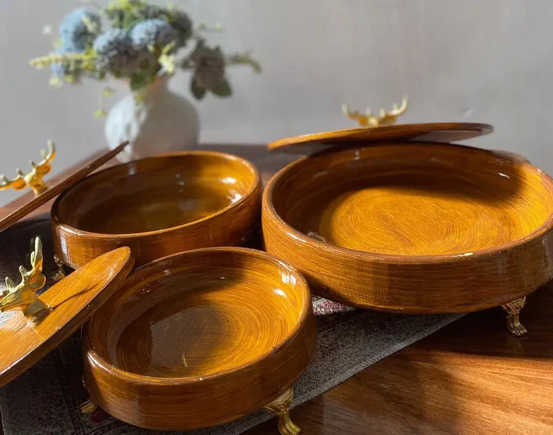 سرویس پذیرایی طرح چوب|ظروف سرو و پذیرایی|قشم, |دیوار