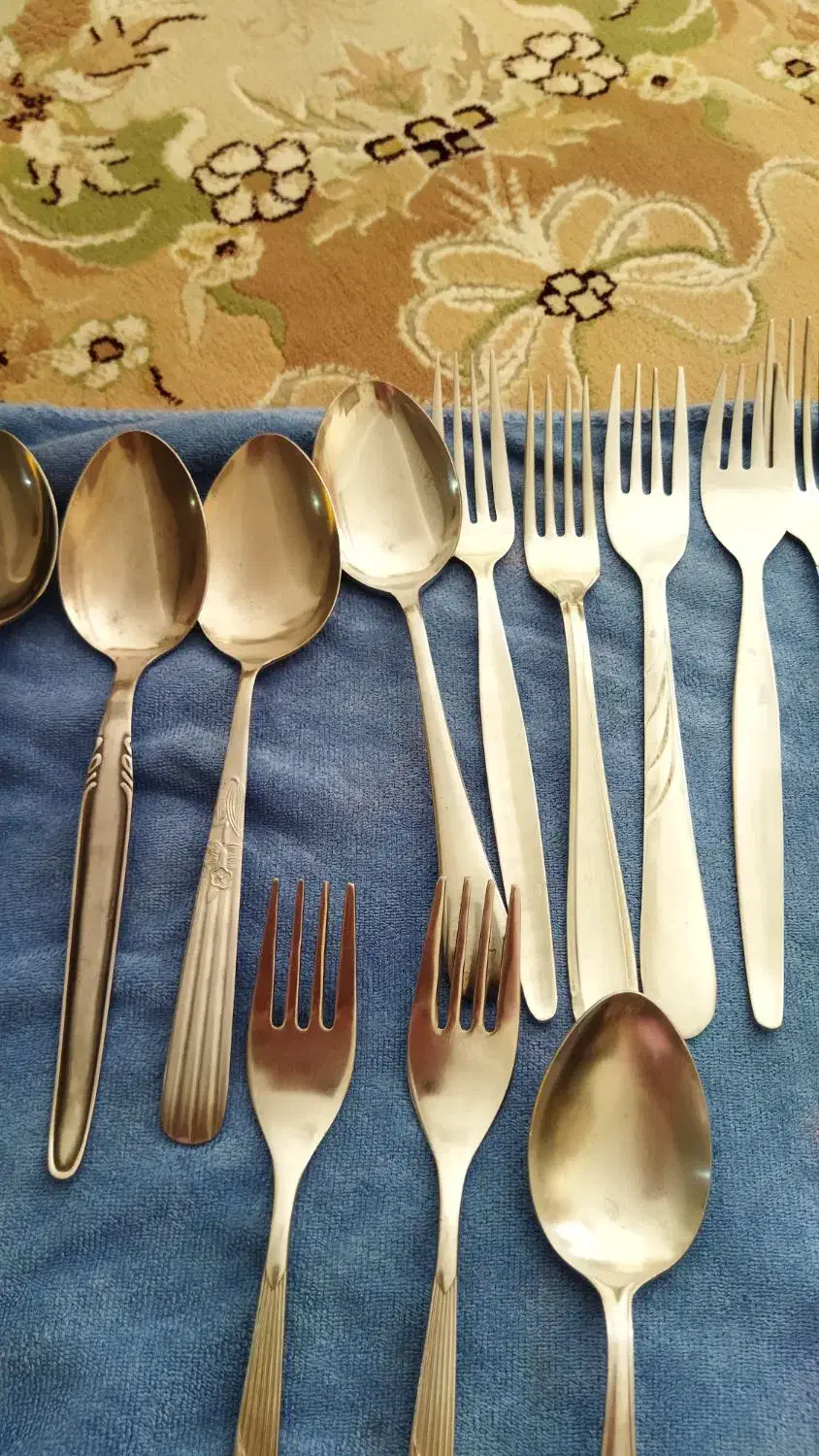 انواع قاشق و چنگال|کلکسیون اشیاء عتیقه|تهران, کرمان|دیوار