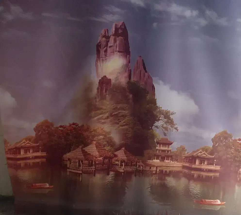 پرده طرح طبیعت|پرده، رانر، رومیزی|اصفهان, علی قلی آقا|دیوار