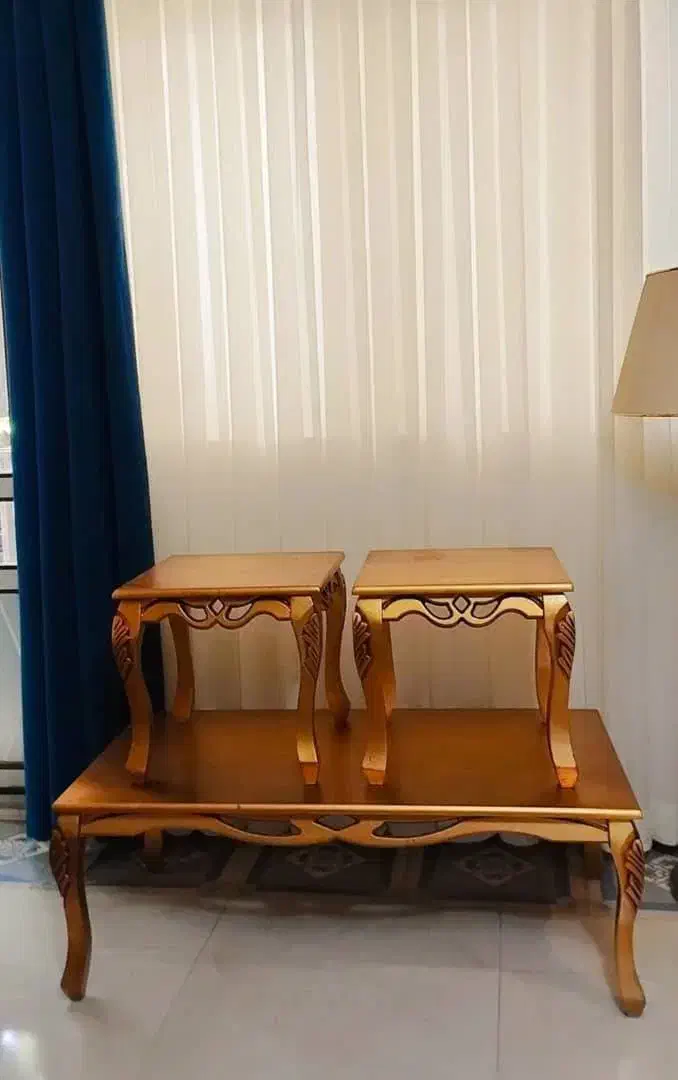 میز جلو مبلی  به همراه دو عدد عسلی|مبلمان خانگی و میز عسلی|املش, |دیوار