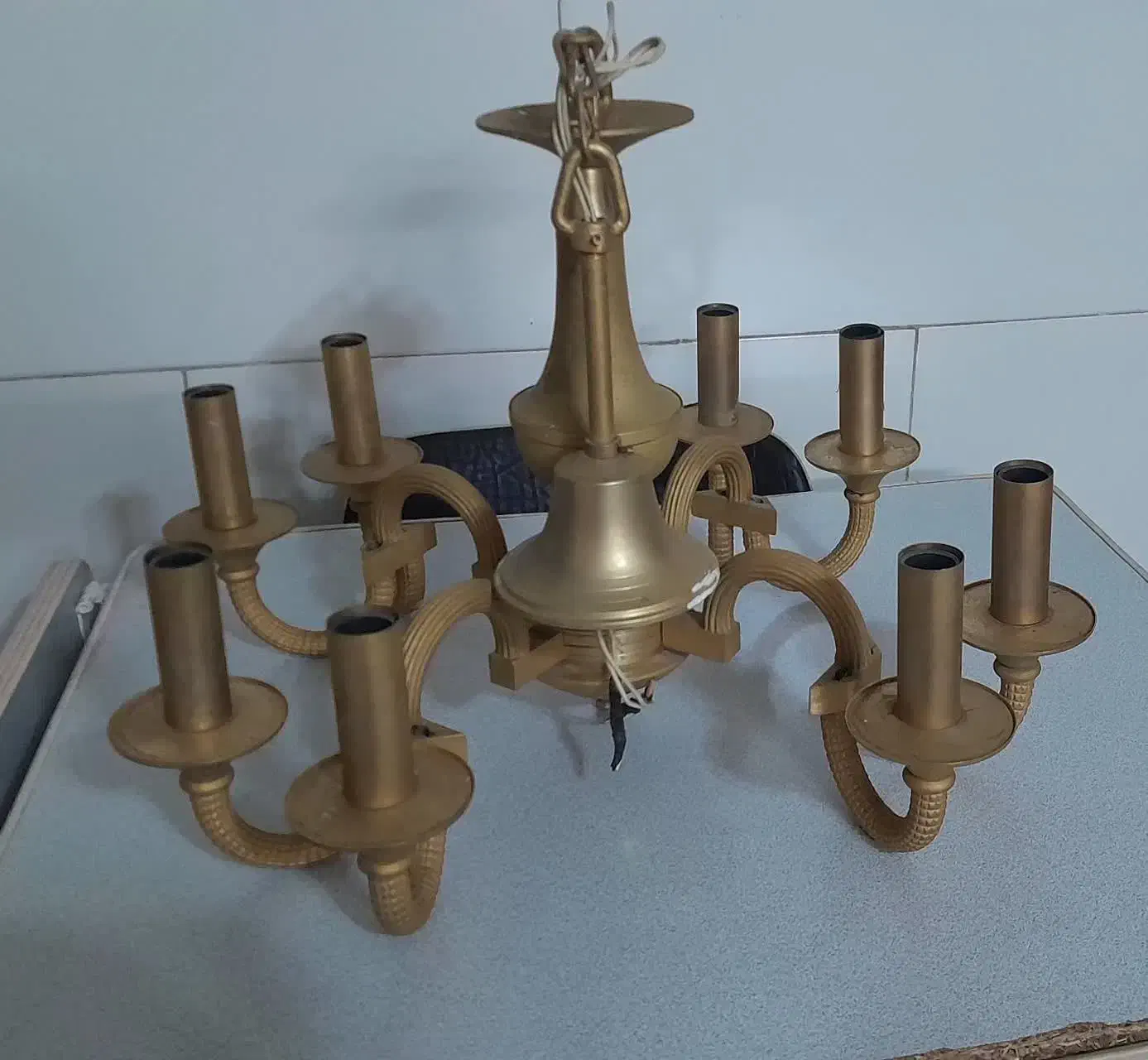 لوستر برنجی|لوستر و چراغ آویز|اسلامشهر, شهرک مهدیه|دیوار