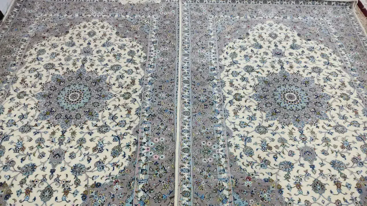 فرش دست بافت گل ابریشم|فرش|کاشان, میدانگاه آقا|دیوار