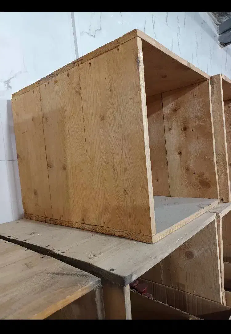 باکس چوبی جعبه چوبی|کتابخانه، شلف، قفسههای دیواری|احمدآبادمستوفی, |دیوار