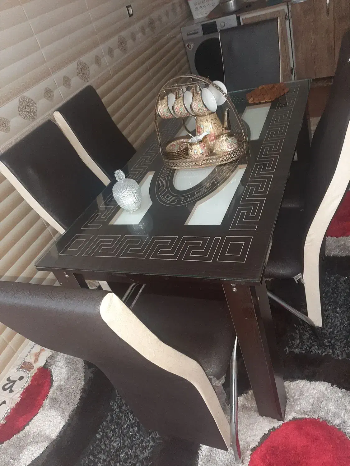 میز ناهار خوری|میز و صندلی غذاخوری|شادیان, |دیوار