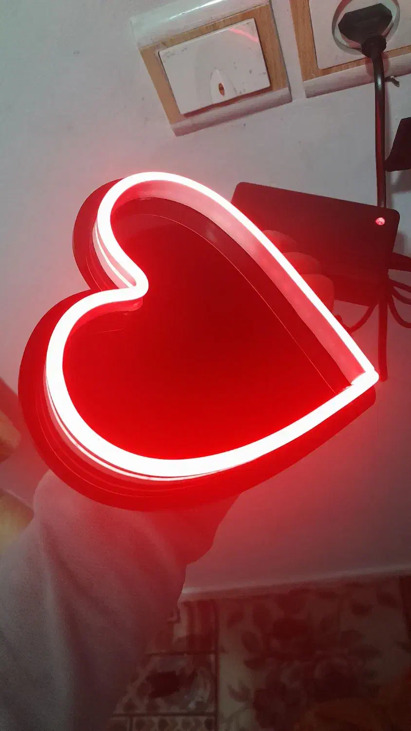 قلبی|ریسه و چراغ تزئینی|محمدشهر, محمدشهر|دیوار