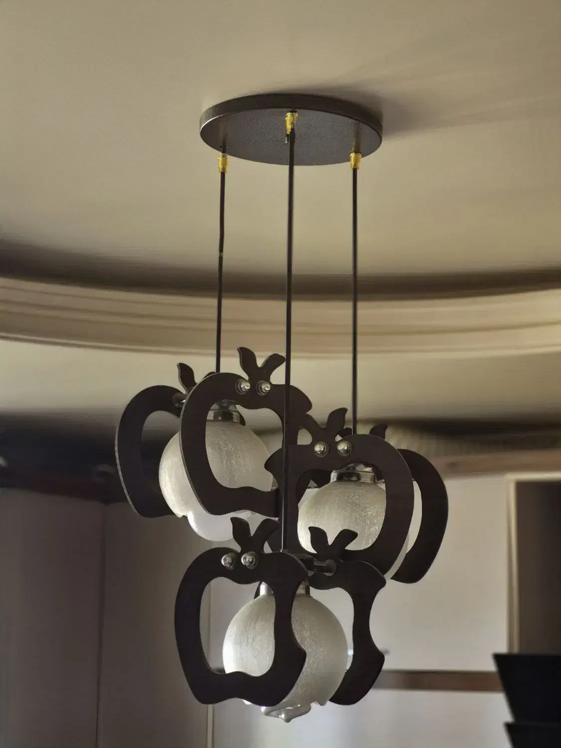 لوستر طرح سیب آشپزخانه|لوستر و چراغ آویز|اراک, |دیوار