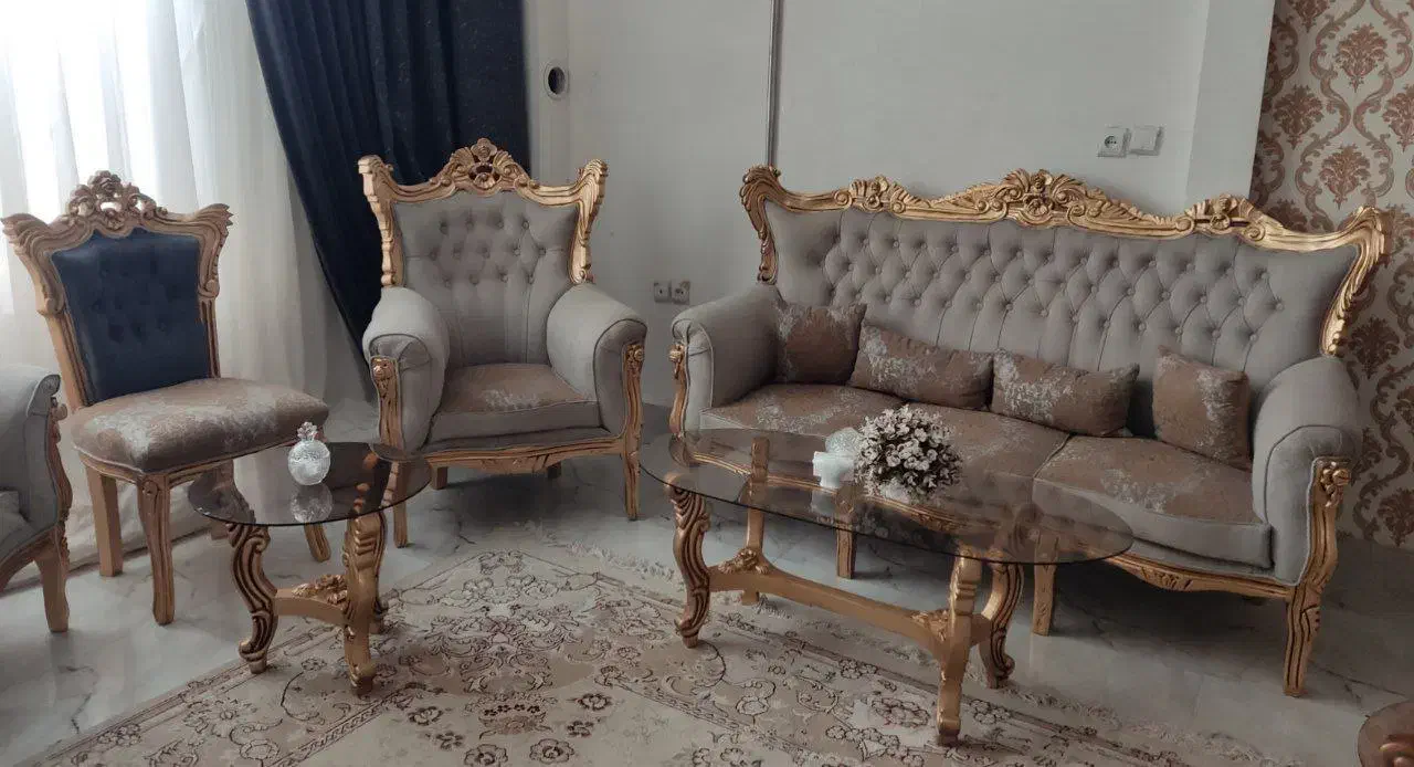 مبل سلطنتی|مبلمان خانگی و میز عسلی|تربت‌حیدریه, قائم|دیوار