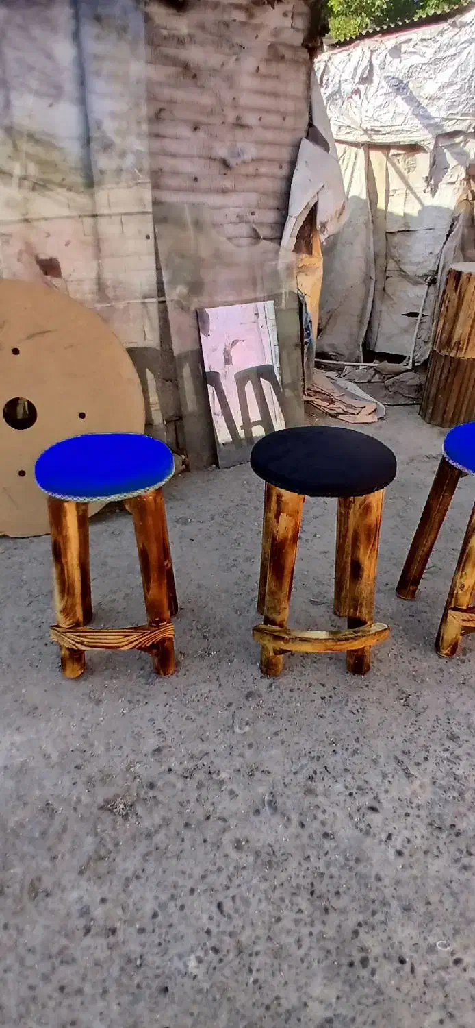 صندلی چوب صنوبر مناسب ناهارخوری اپن،کافه جزیره بار|میز و صندلی غذاخوری|آفتاب, |دیوار