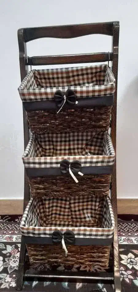 سبد پیاز وسیب زمینی|ظروف نگهدارنده، پلاستیکی، یک‌بارمصرف|خرم‌آباد, |دیوار