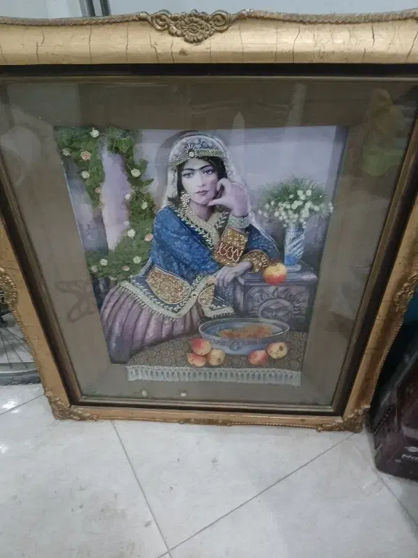 تابلو روغنی قدیمی|تابلو، نقاشی، عکس|مشهد, مهدی آباد|دیوار